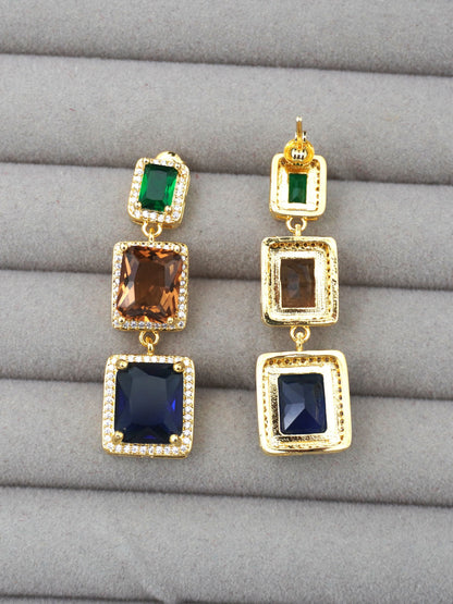 MULTICOLOUR WILLA ZIRCONIA EARRINGS