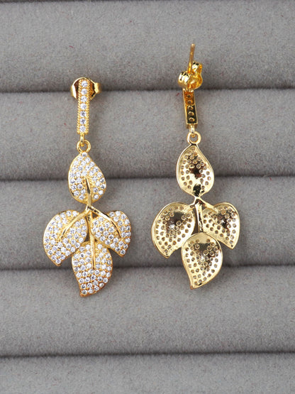 GOLD XENA ZIRCONIA EARRINGS