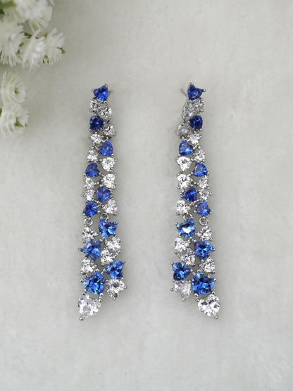 BLUE RUNA ZIRCONIA EARRINGS