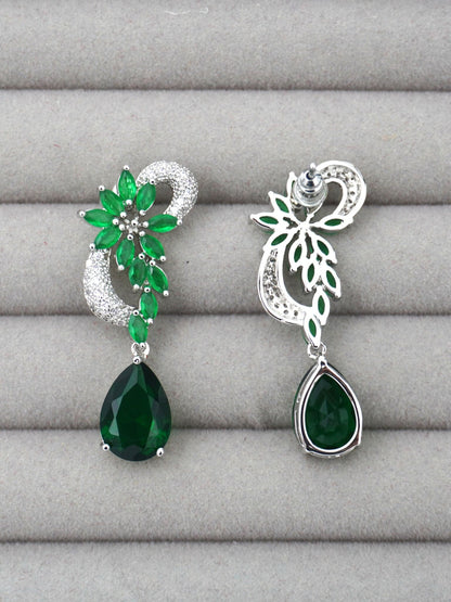 GREEN HAZE ZIRCONIA EARRINGS