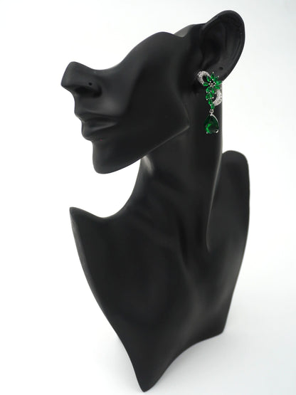 GREEN HAZE ZIRCONIA EARRINGS
