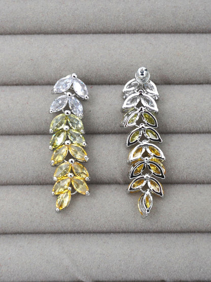 YELLOW KATIE ZIRCONIA EARRINGS