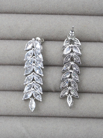 WHITE KATIE ZIRCONIA EARRINGS
