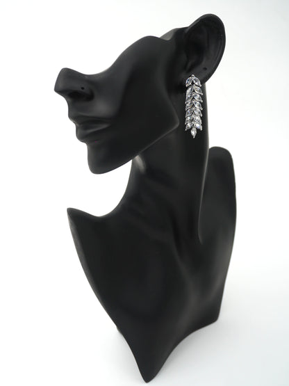 WHITE KATIE ZIRCONIA EARRINGS