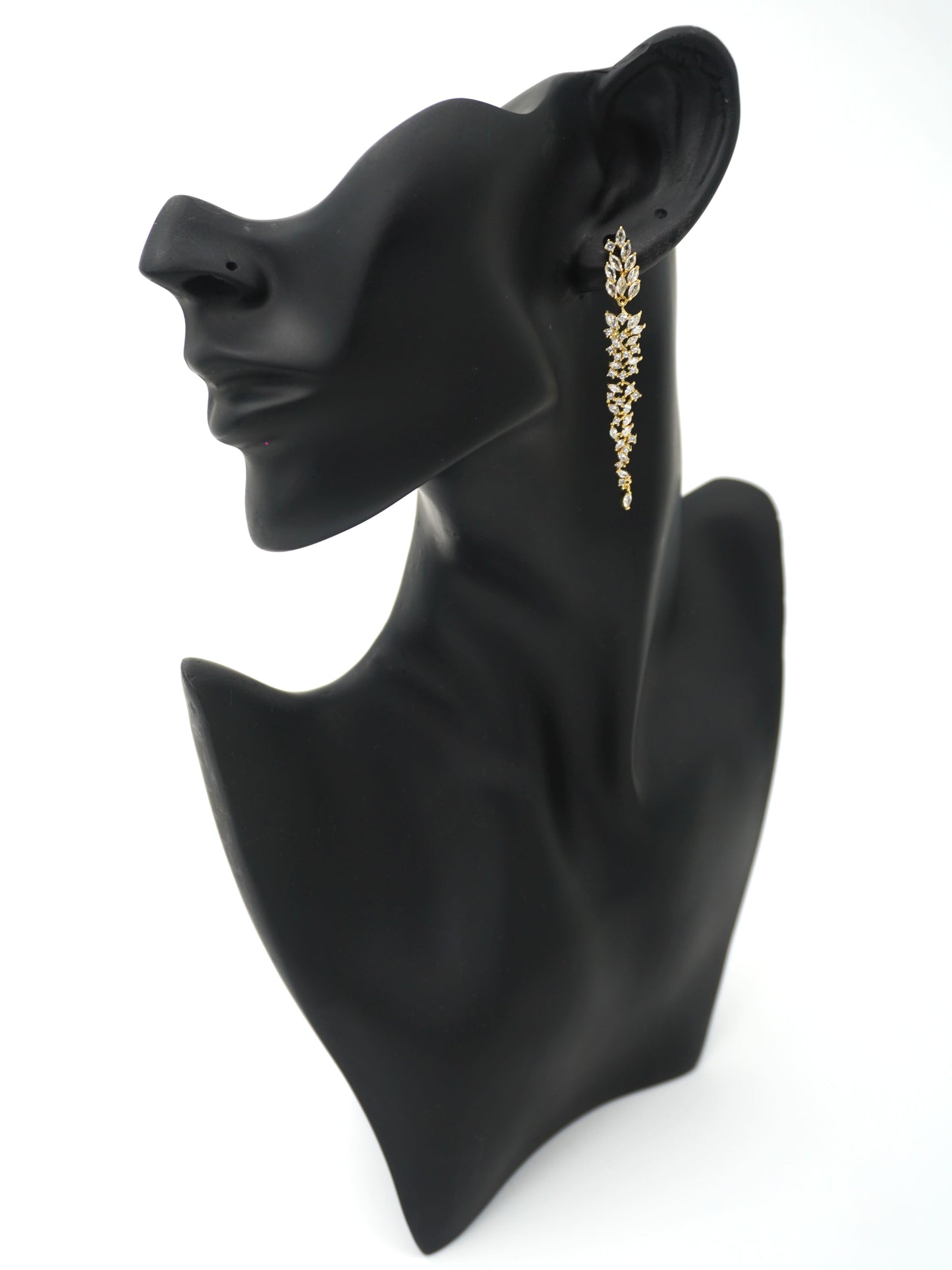 GOLD SASHA ZIRCONIA EARRINGS