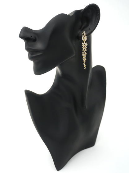 GOLD SASHA ZIRCONIA EARRINGS