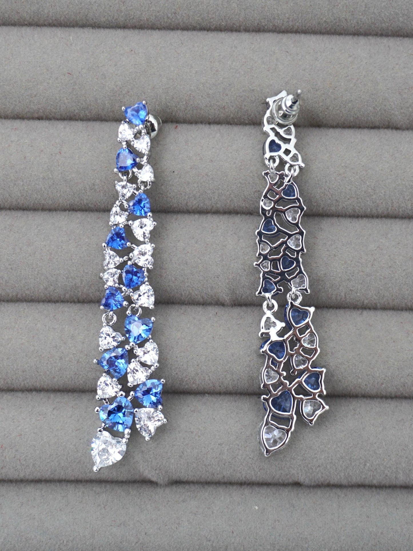 BLUE RUNA ZIRCONIA EARRINGS