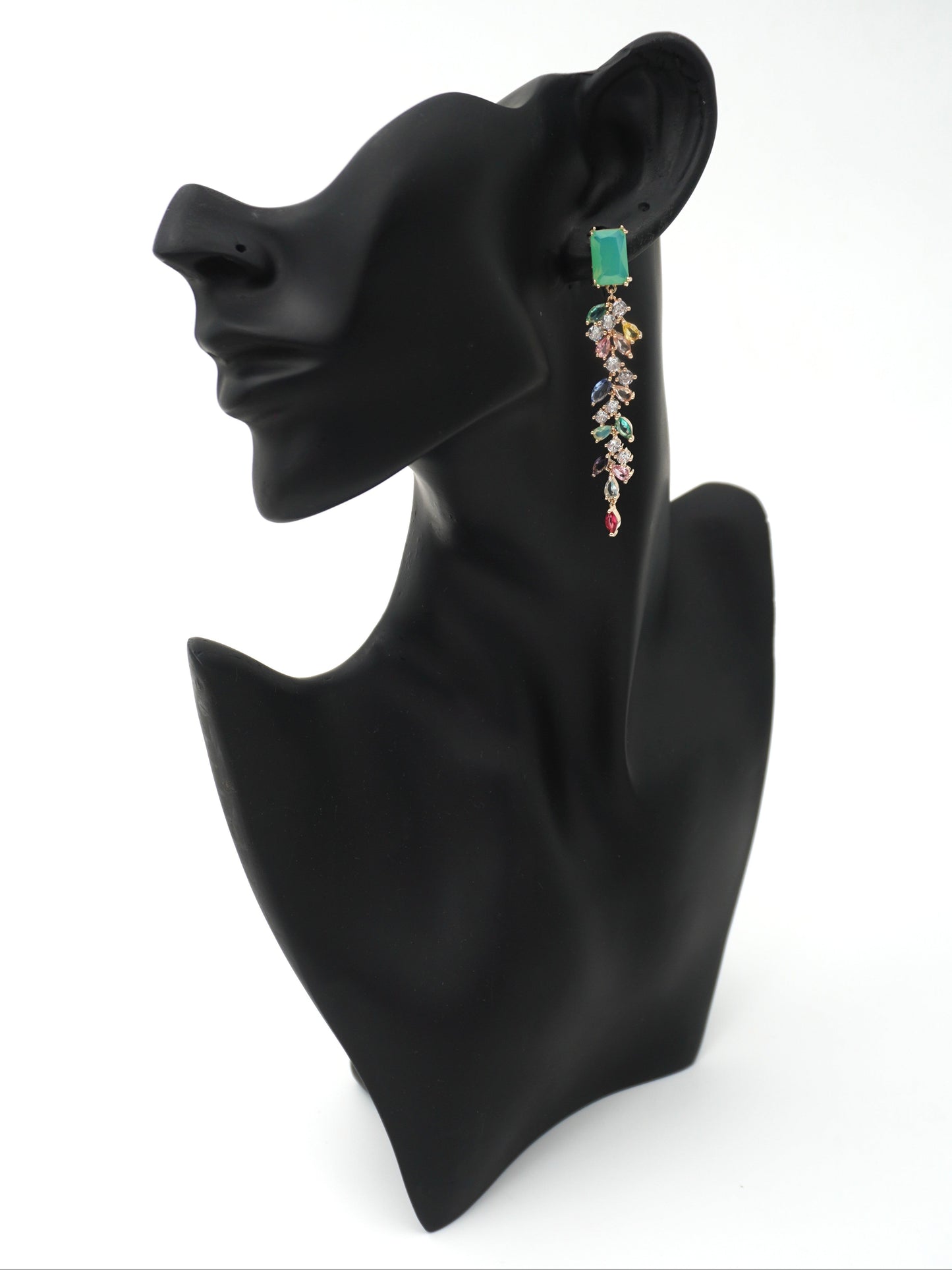 MULTICOLOR IRIS ZIRCONIA EARRINGS