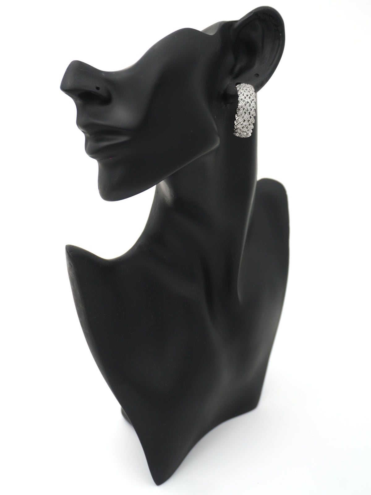 SILVER NIYA ZIRCONIA EARRINGS