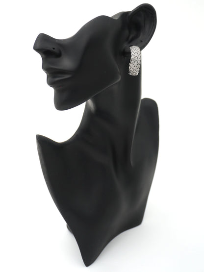 SILVER NIYA ZIRCONIA EARRINGS