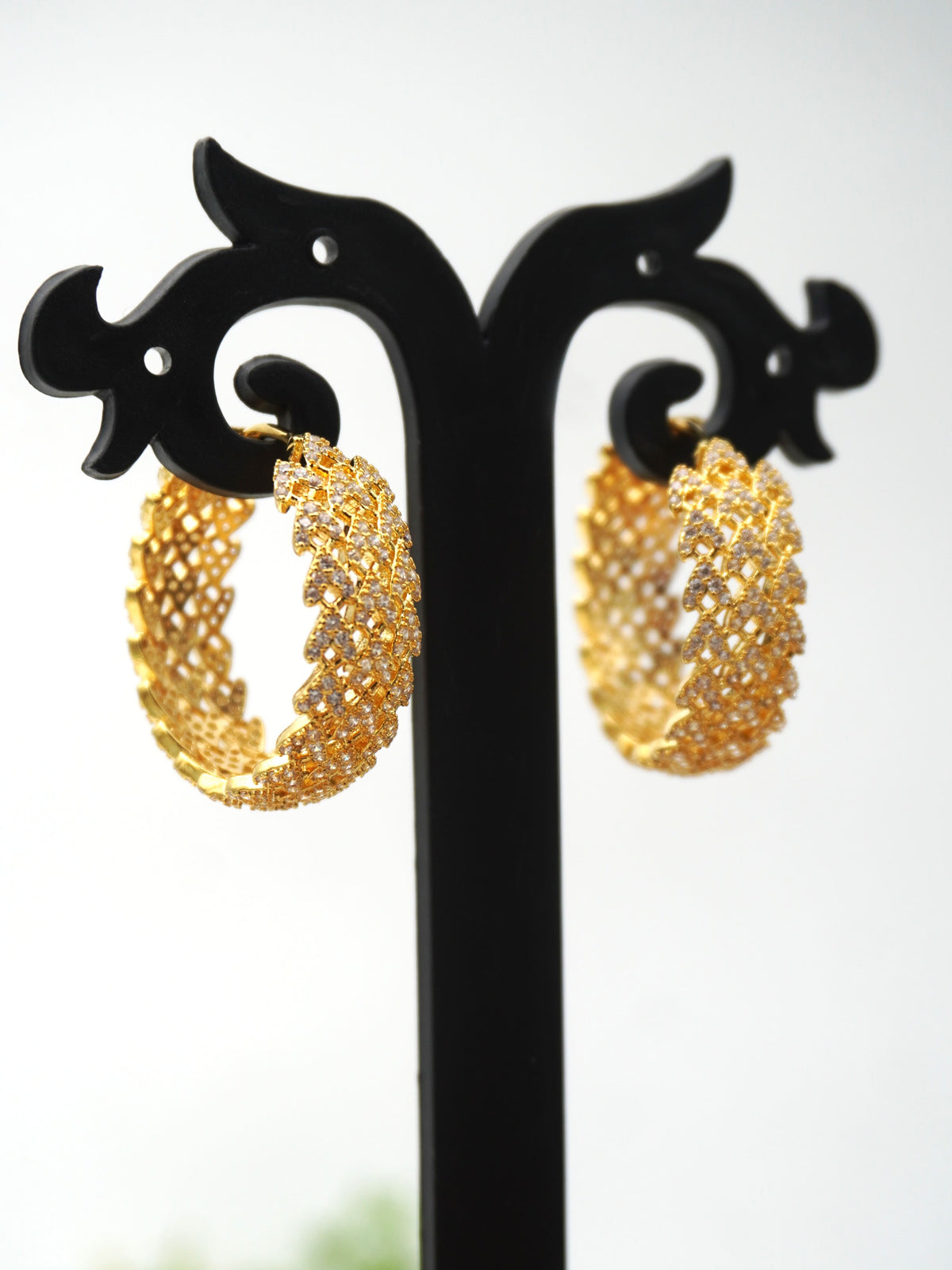 GOLD NIYA ZIRCONIA EARRINGS