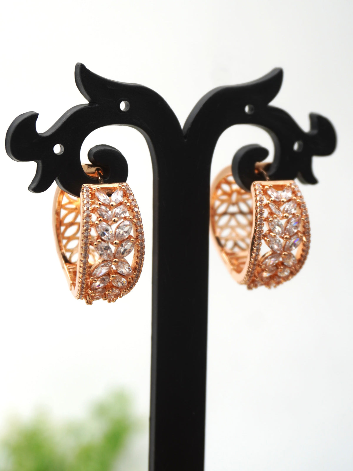 GOLD NATALIA ZIRCONIA EARRINGS