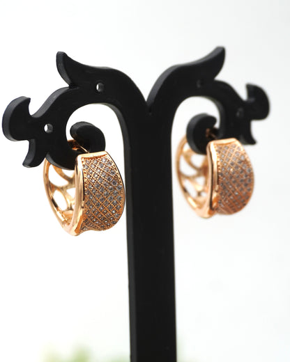 ROSEGOLD JOELLE ZIRCONIA EARRINGS