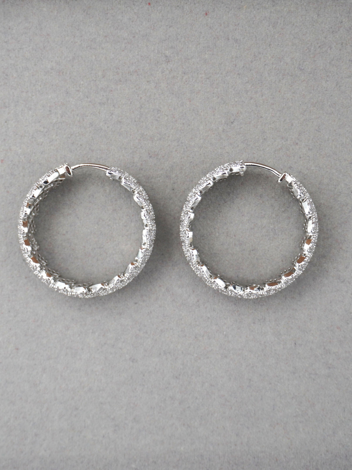 SILVER NIYA ZIRCONIA EARRINGS