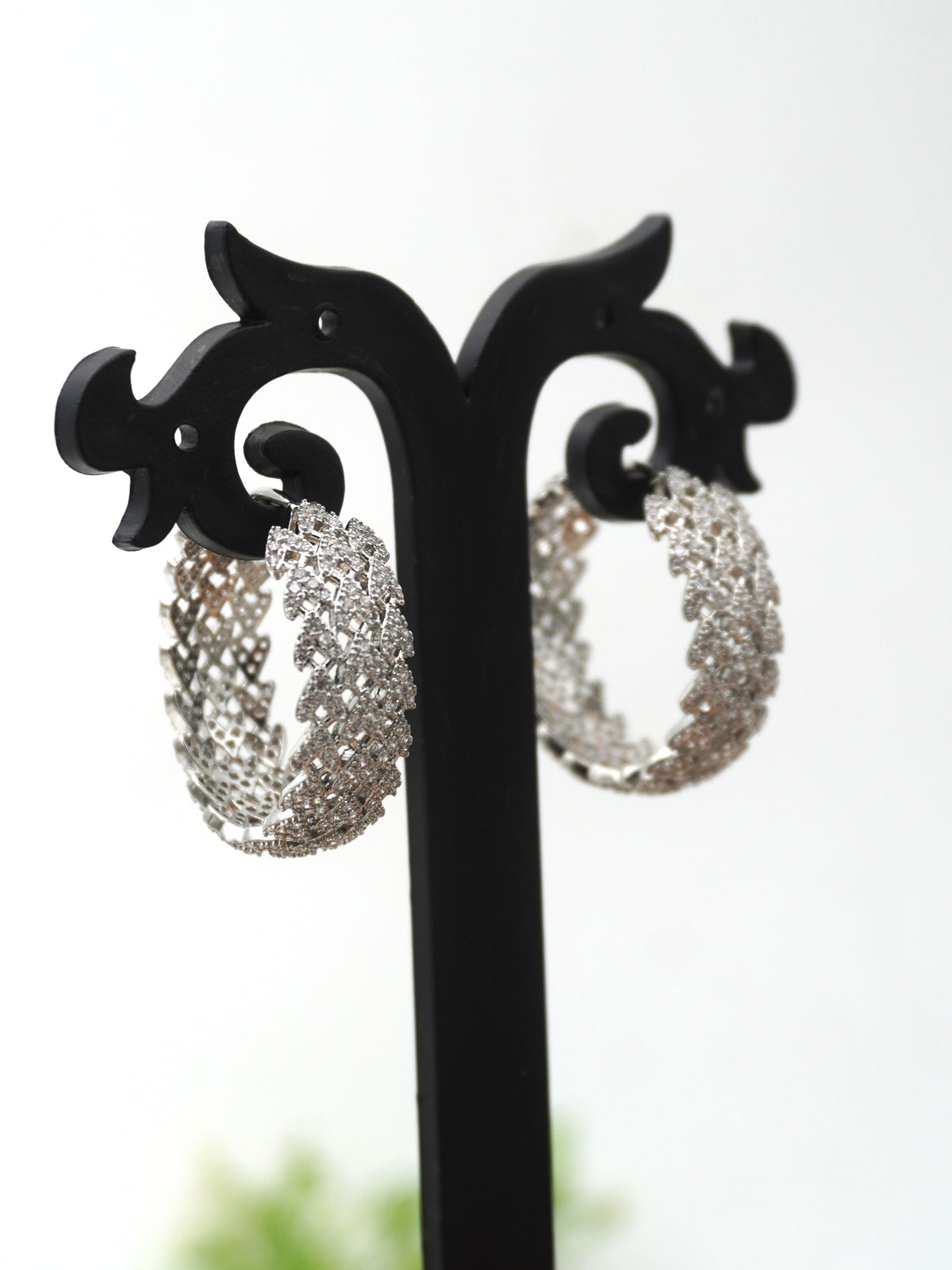 SILVER NIYA ZIRCONIA EARRINGS