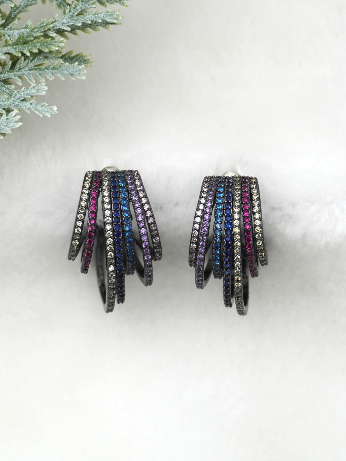 MULTICOLOUR XENA ZIRCONIA EARRINGS