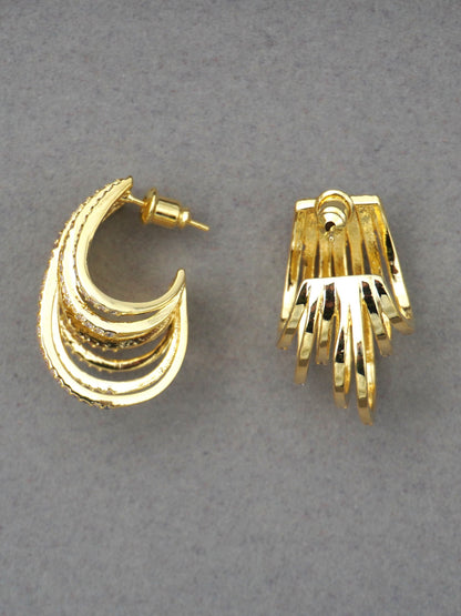 GOLD XENA ZIRCONIA EARRINGS