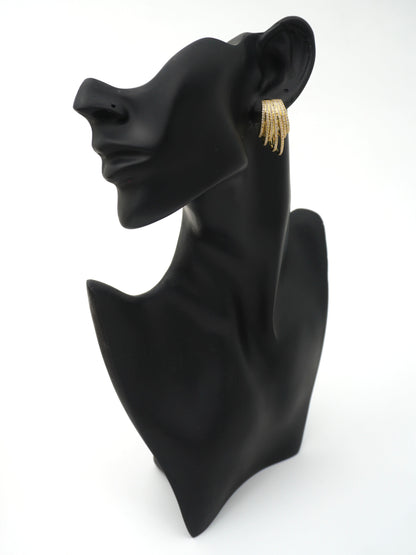 GOLD XENA ZIRCONIA EARRINGS