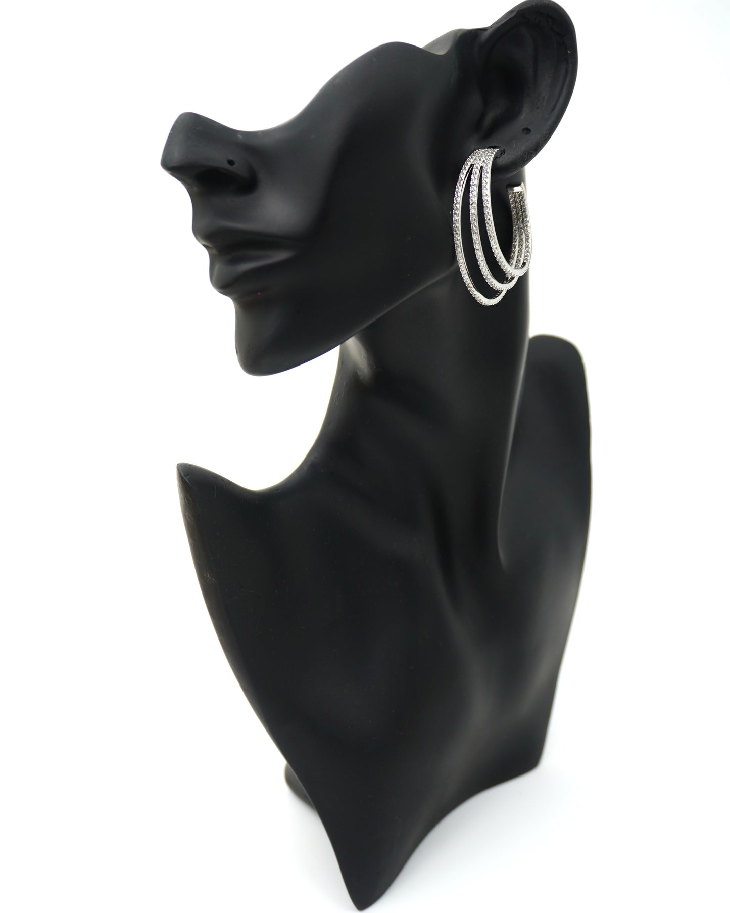 SILVER LYLA ZIRCONIA EARRINGS