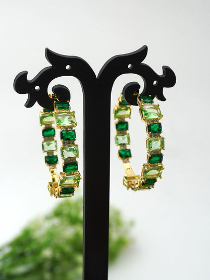 GREEN JOYCE ZIRCONIA EARRINGS