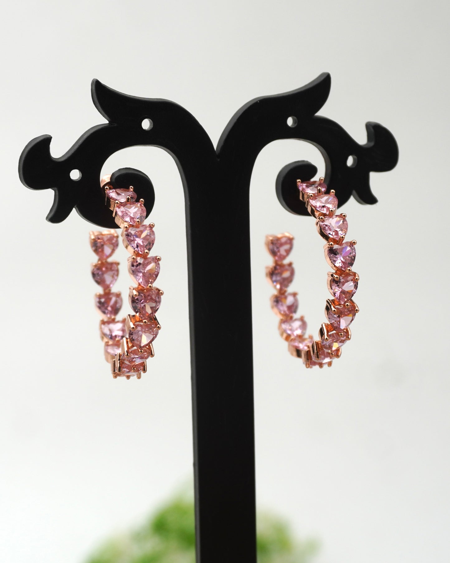 PINK AURA ZIRCONIA EARRINGS