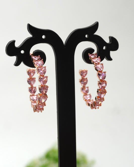 PINK AURA ZIRCONIA EARRINGS