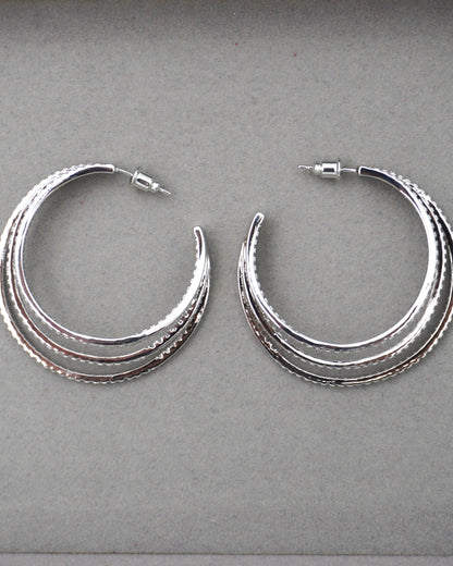 SILVER LYLA ZIRCONIA EARRINGS