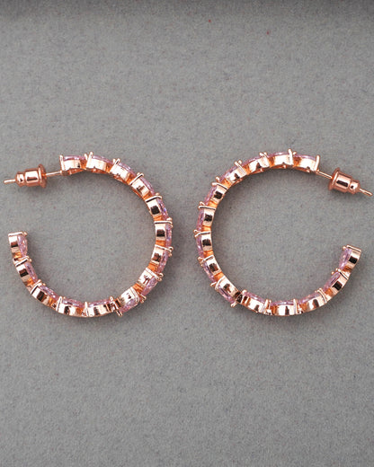 PINK AURA ZIRCONIA EARRINGS