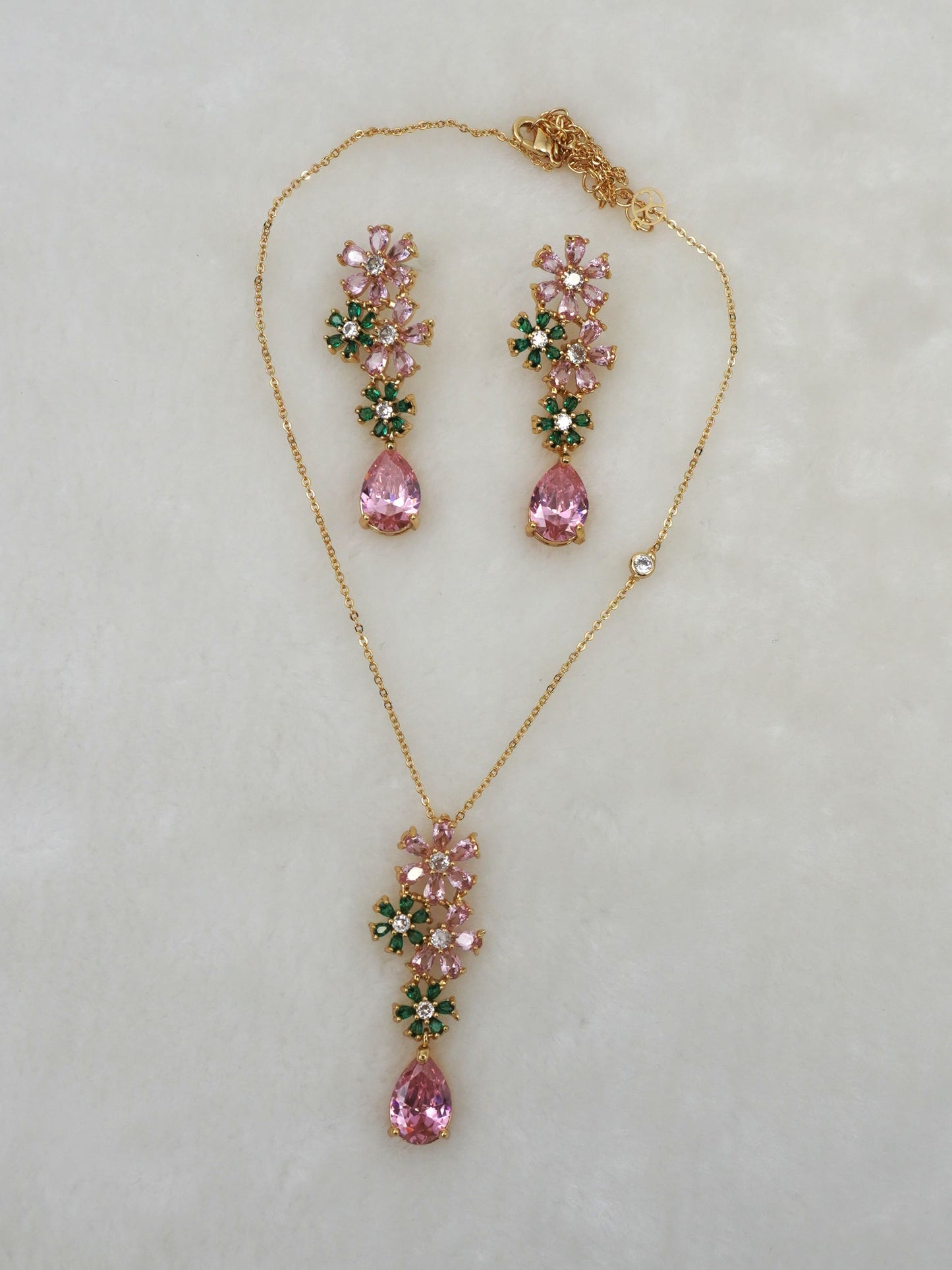 MULTICOLOUR FLORIA PENDANT SET