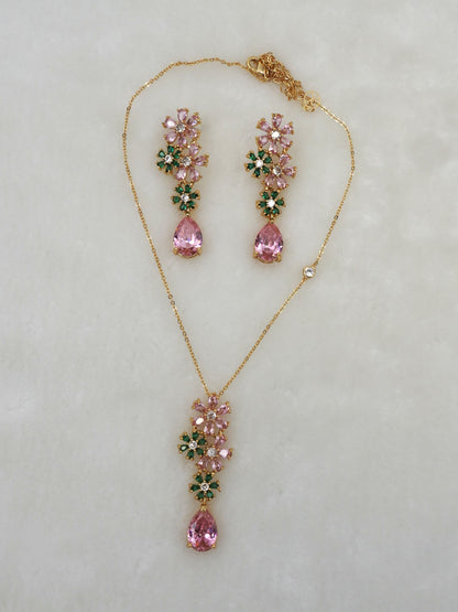 MULTICOLOUR FLORIA PENDANT SET