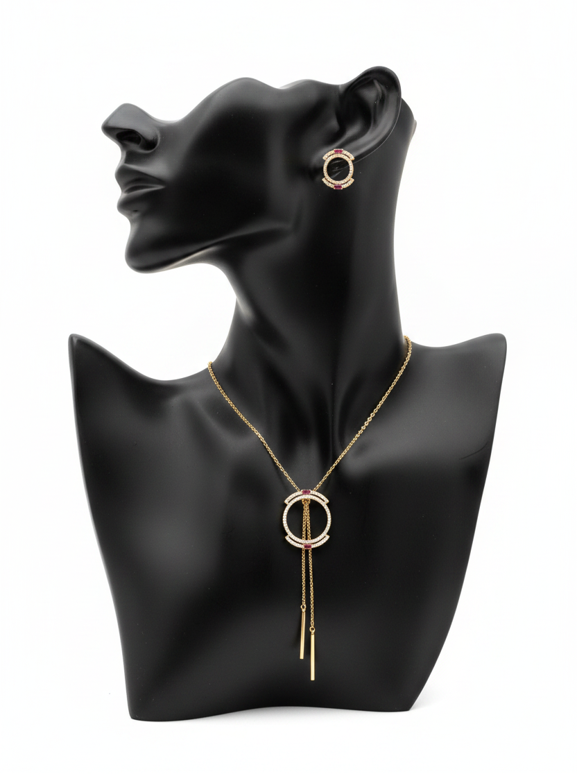 GOLD SERENA PENDANT SET