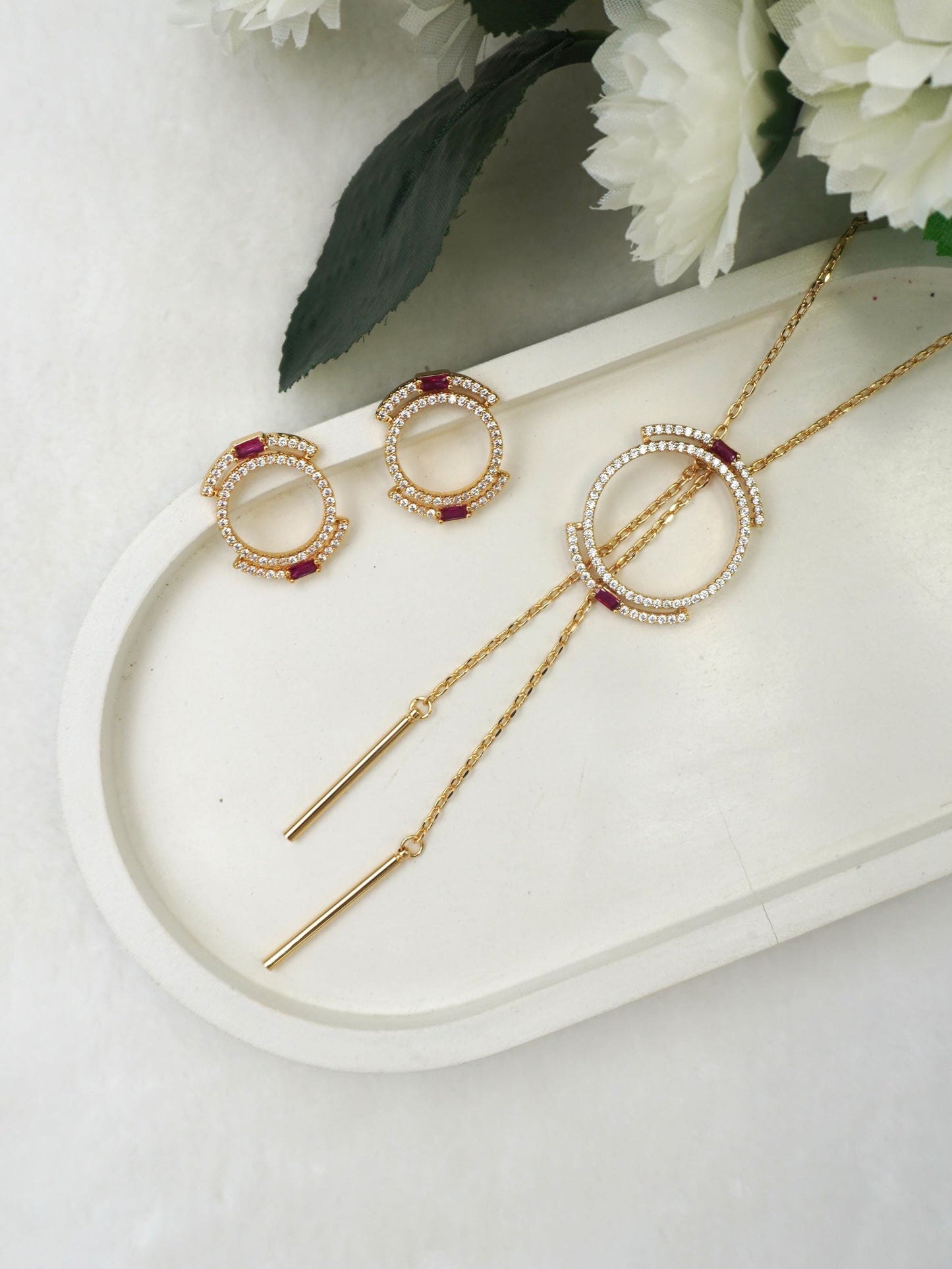 GOLD SERENA PENDANT SET