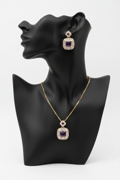 PURPLE NIHA PENDANT SET