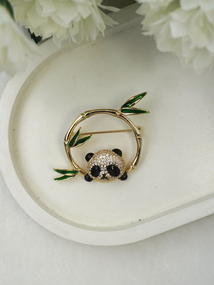 MULTICOLOR PANDA BROOCH
