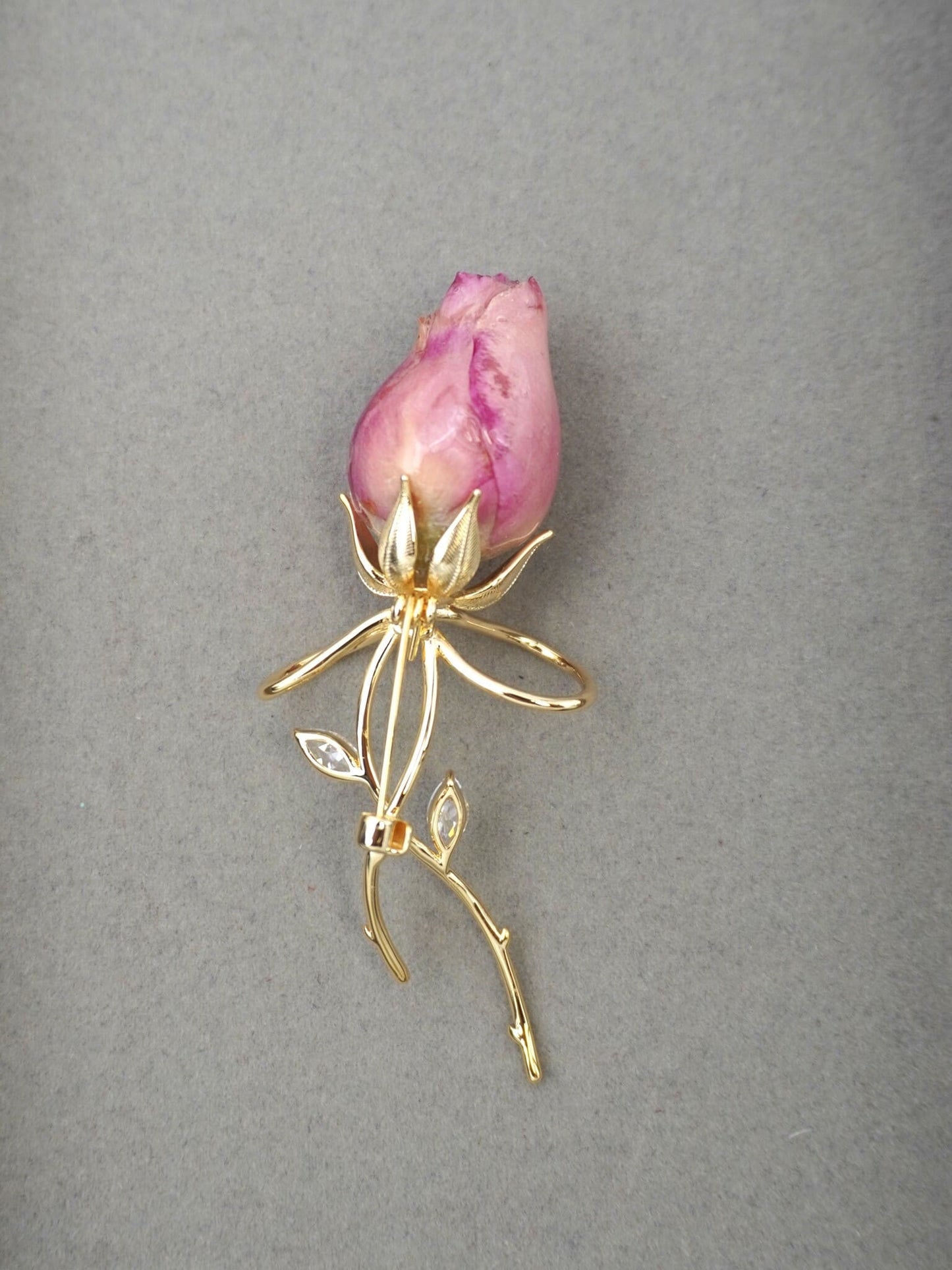 PINK ROSA BROOCH