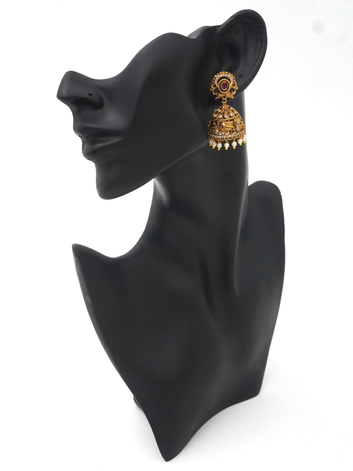 GOLD SANA ZIRCONIA JHUMKI