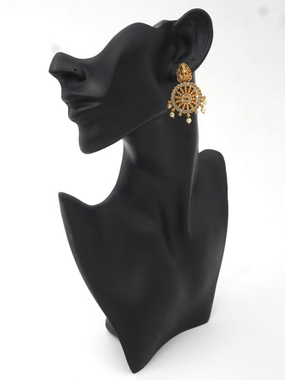 GOLD ARYA ZIRCONIA EARRINGS