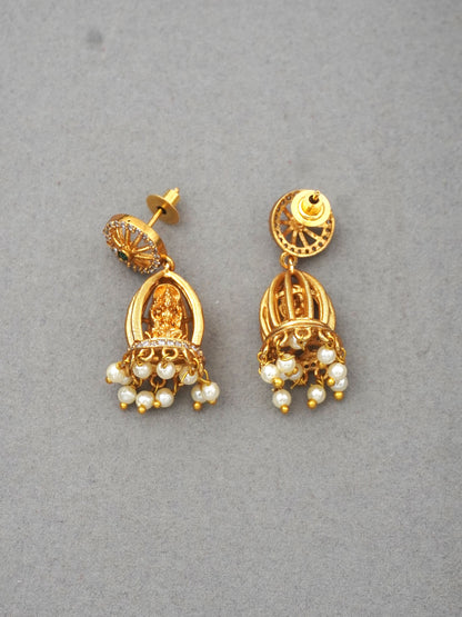 GOLD VANI ZIRCONIA JHUMKI