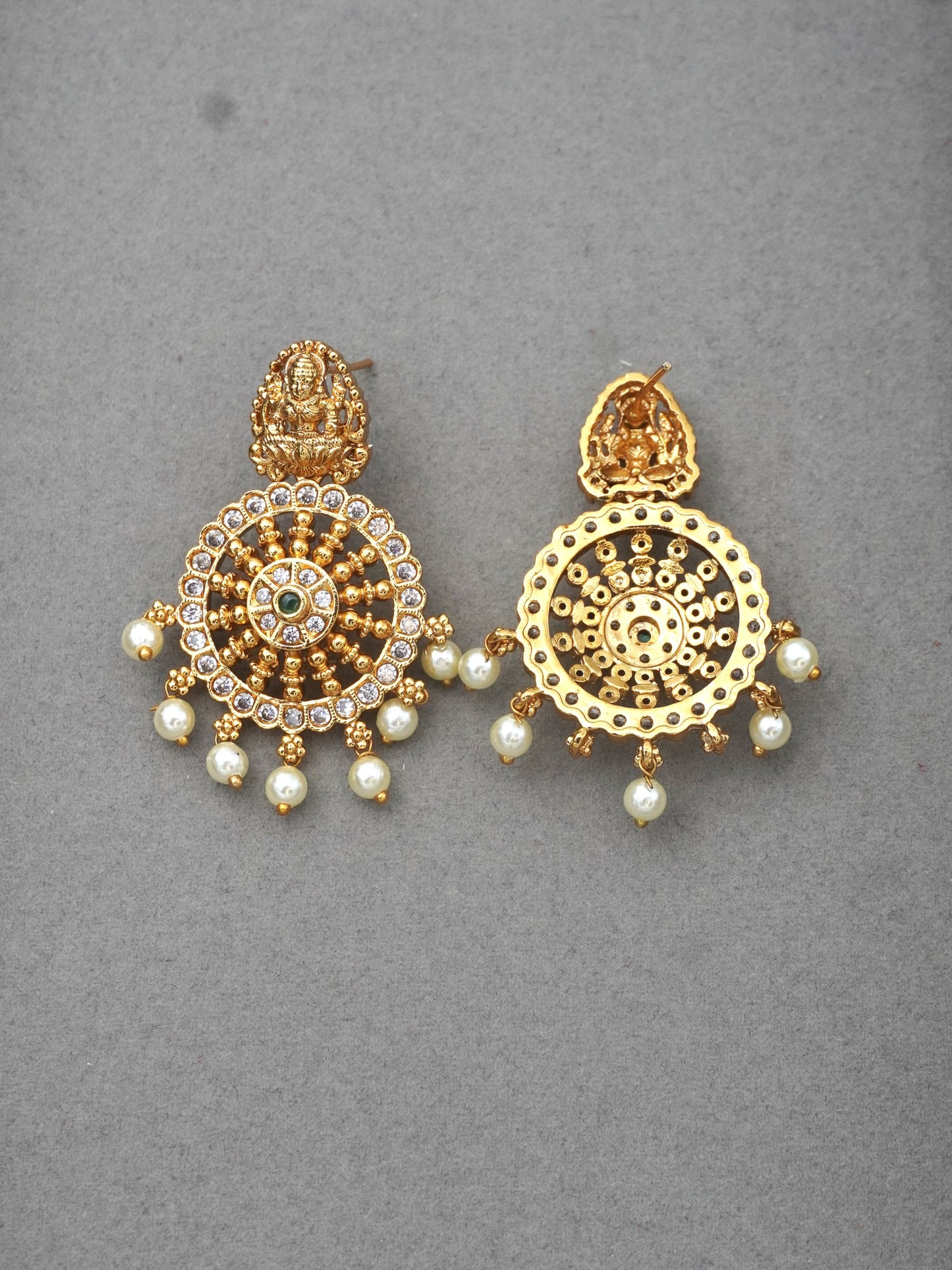GOLD ARYA ZIRCONIA EARRINGS