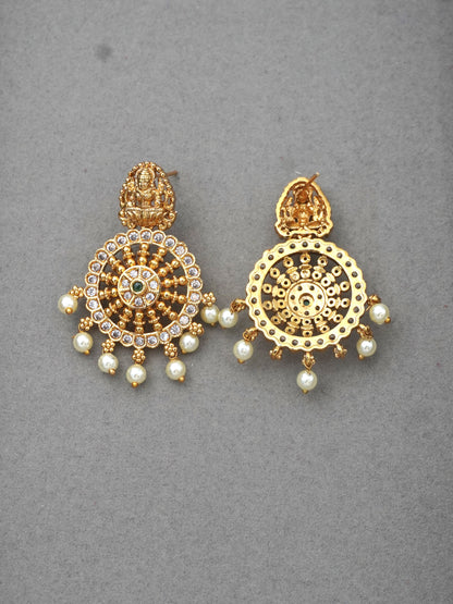 GOLD ARYA ZIRCONIA EARRINGS