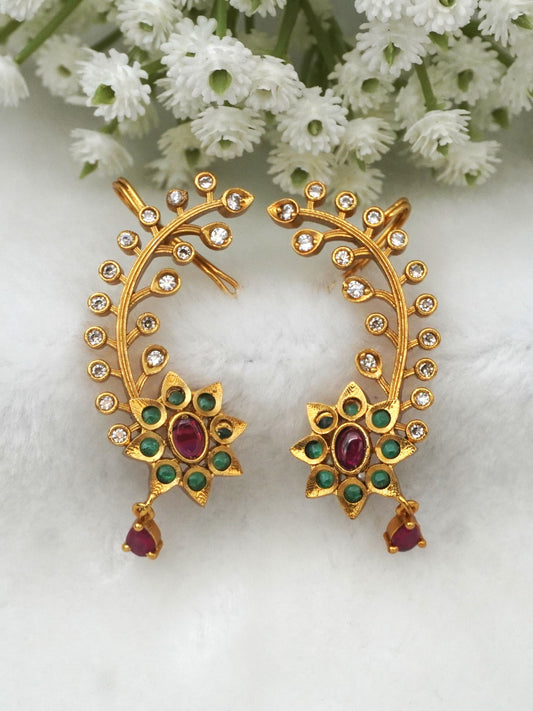 MULTICOLOR TANU ZIRCONIA EARCUFFS