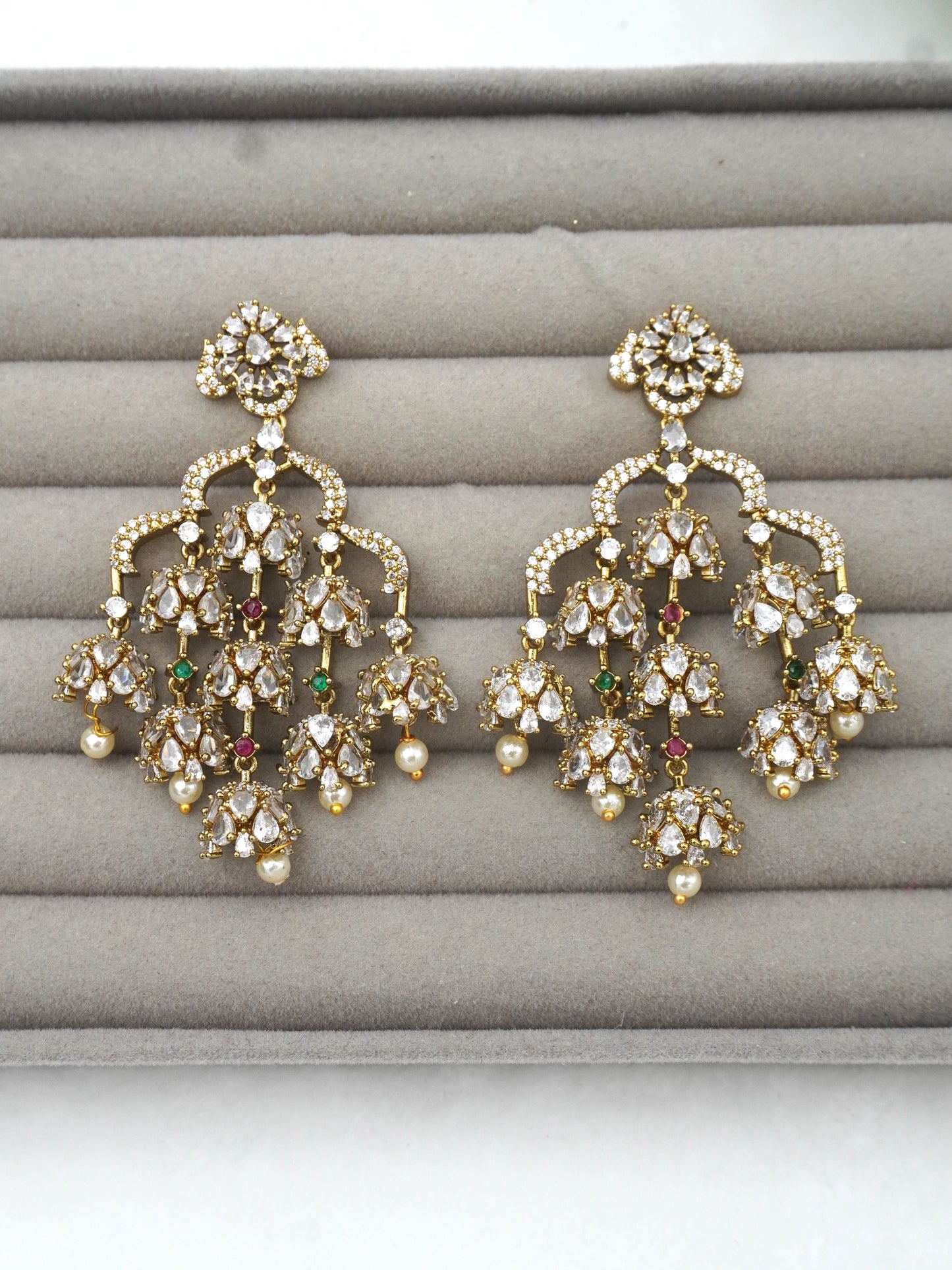 MULTICOLOR OVIYA ZIRCONIA EARRINGS