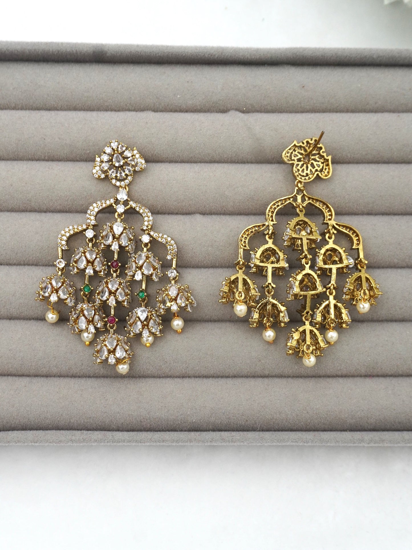 MULTICOLOR OVIYA ZIRCONIA EARRINGS