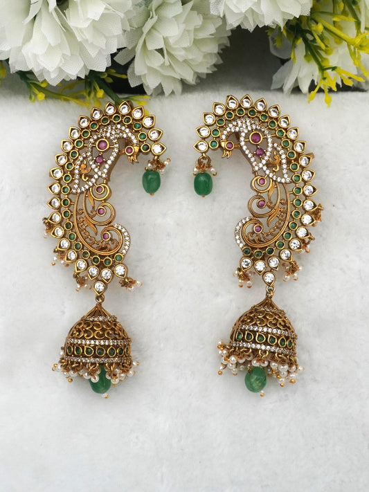MULTICOLOR HEMA ZIRCONIA EARCUFFS