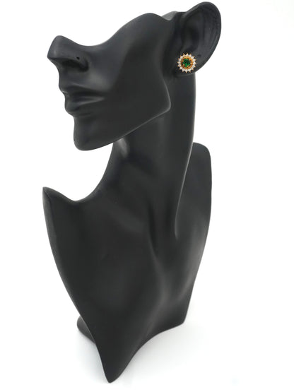 GREEN UMA ZIRCONIA EARRINGS