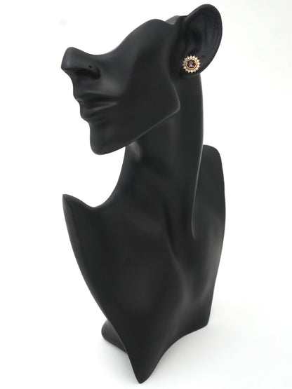 PURPLE UMA ZIRCONIA EARRINGS