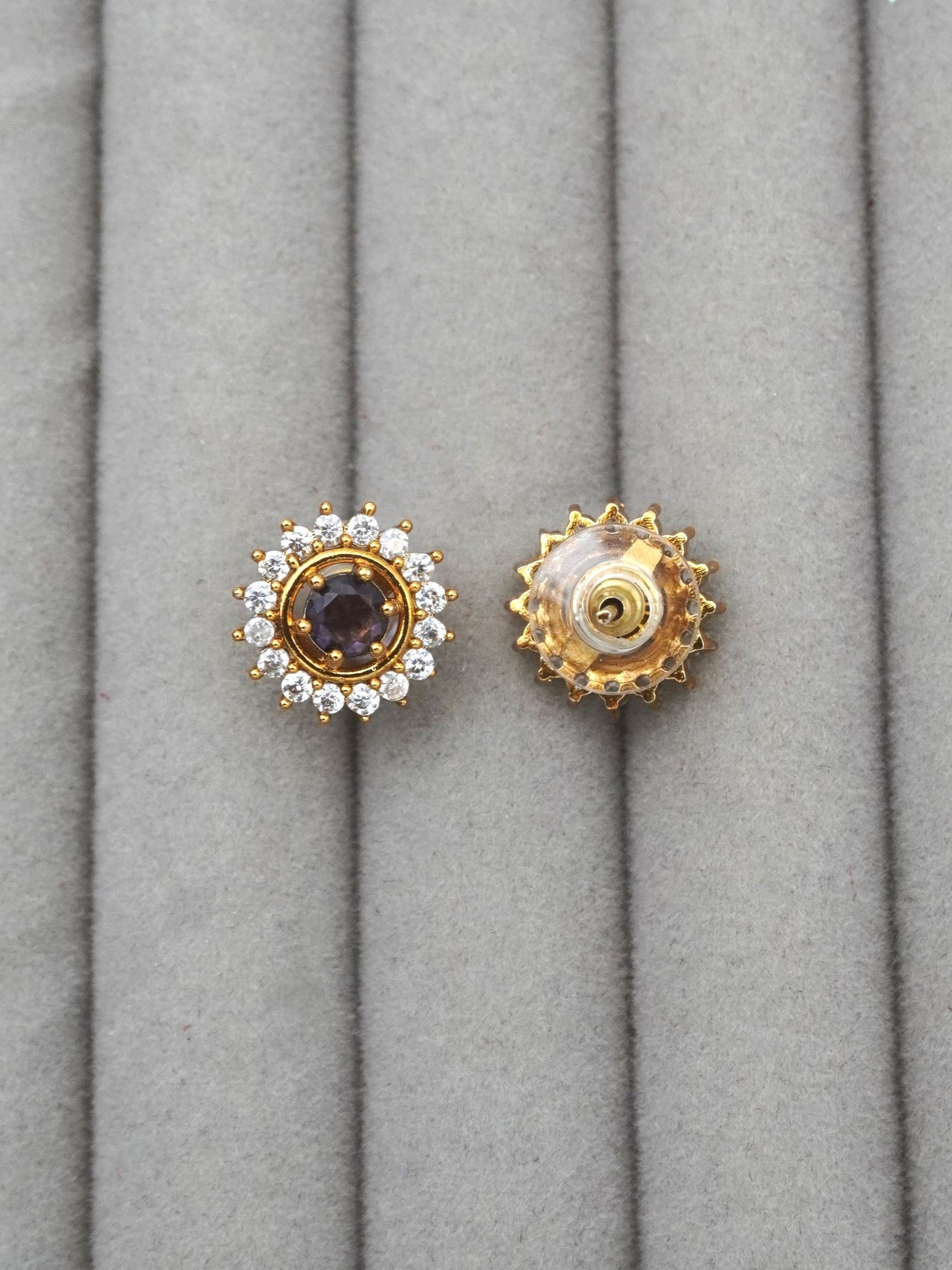 PURPLE UMA ZIRCONIA EARRINGS