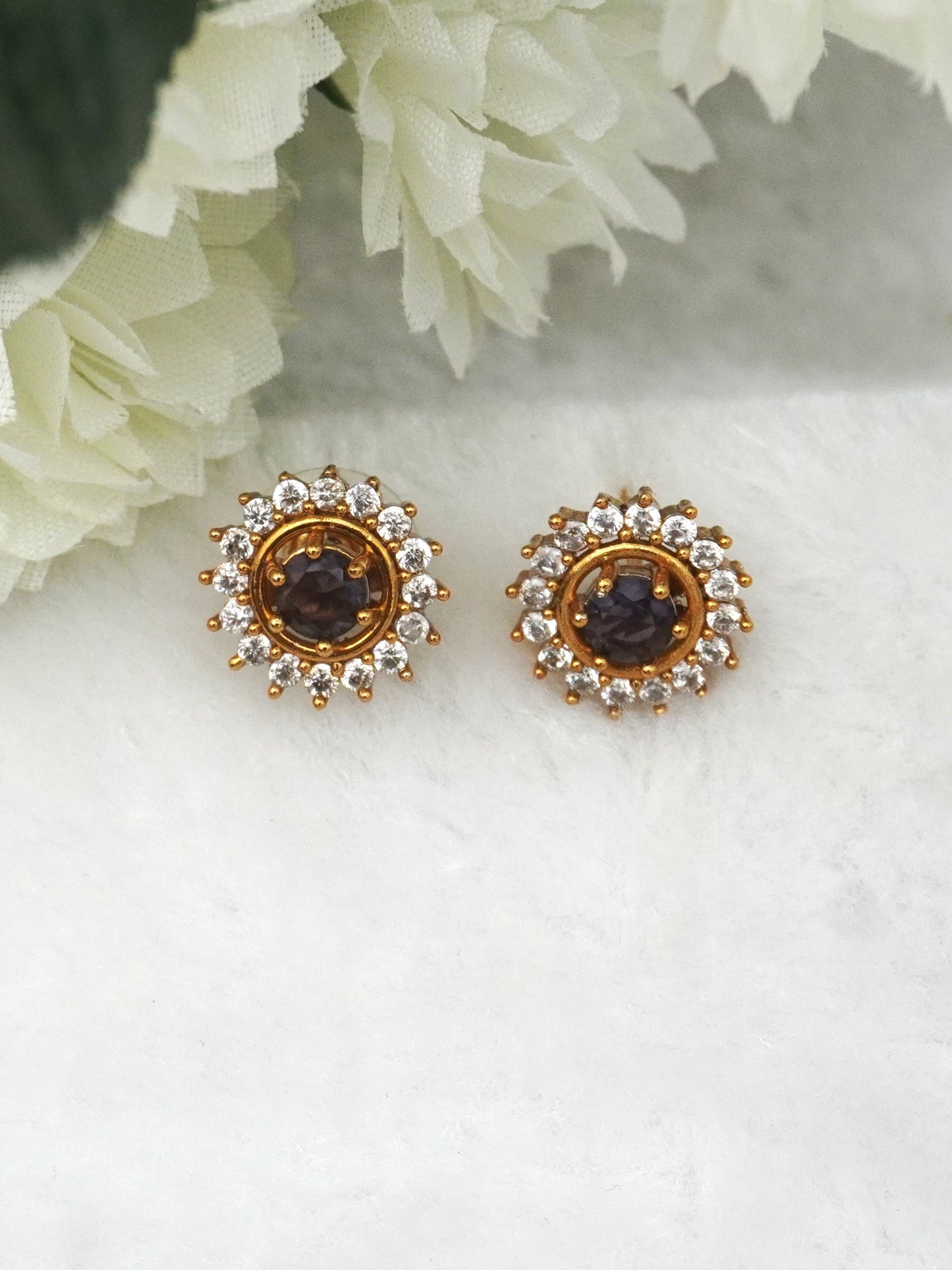 PURPLE UMA ZIRCONIA EARRINGS