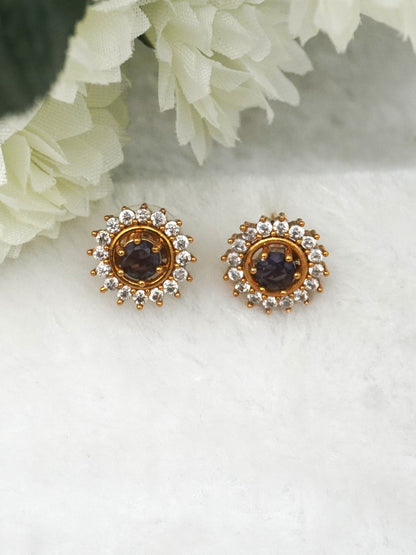 PURPLE UMA ZIRCONIA EARRINGS