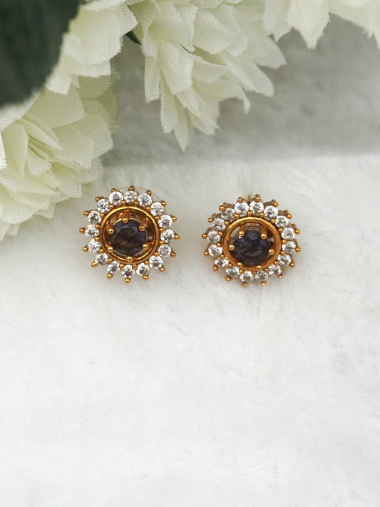 PURPLE UMA ZIRCONIA EARRINGS